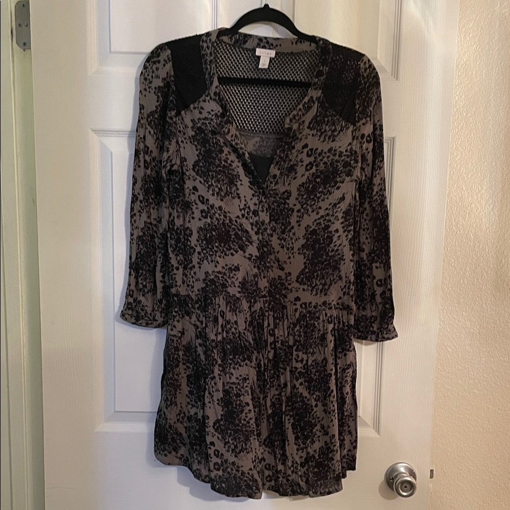 Elegant Black and Green Women's Dress